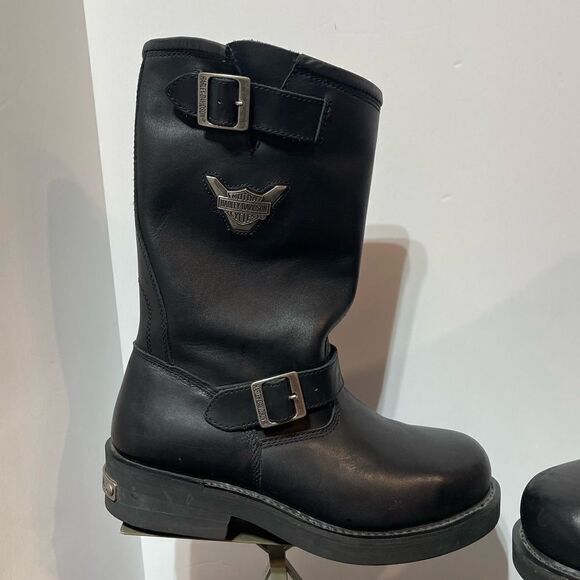 Harley Davidson Steel Toe 91137 ST Mega Conductor Boots Black Size 11.5 Men NWOT - Picture 12 of 16